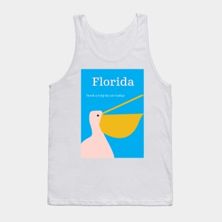 Florida vintage style travel poster Tank Top